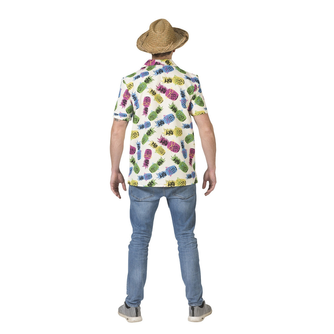 Op deze afbeelding zie je een Kostuums, van het merk Funny Fashion. Tropisch Samba Costa Rica Ananas Shirt Man