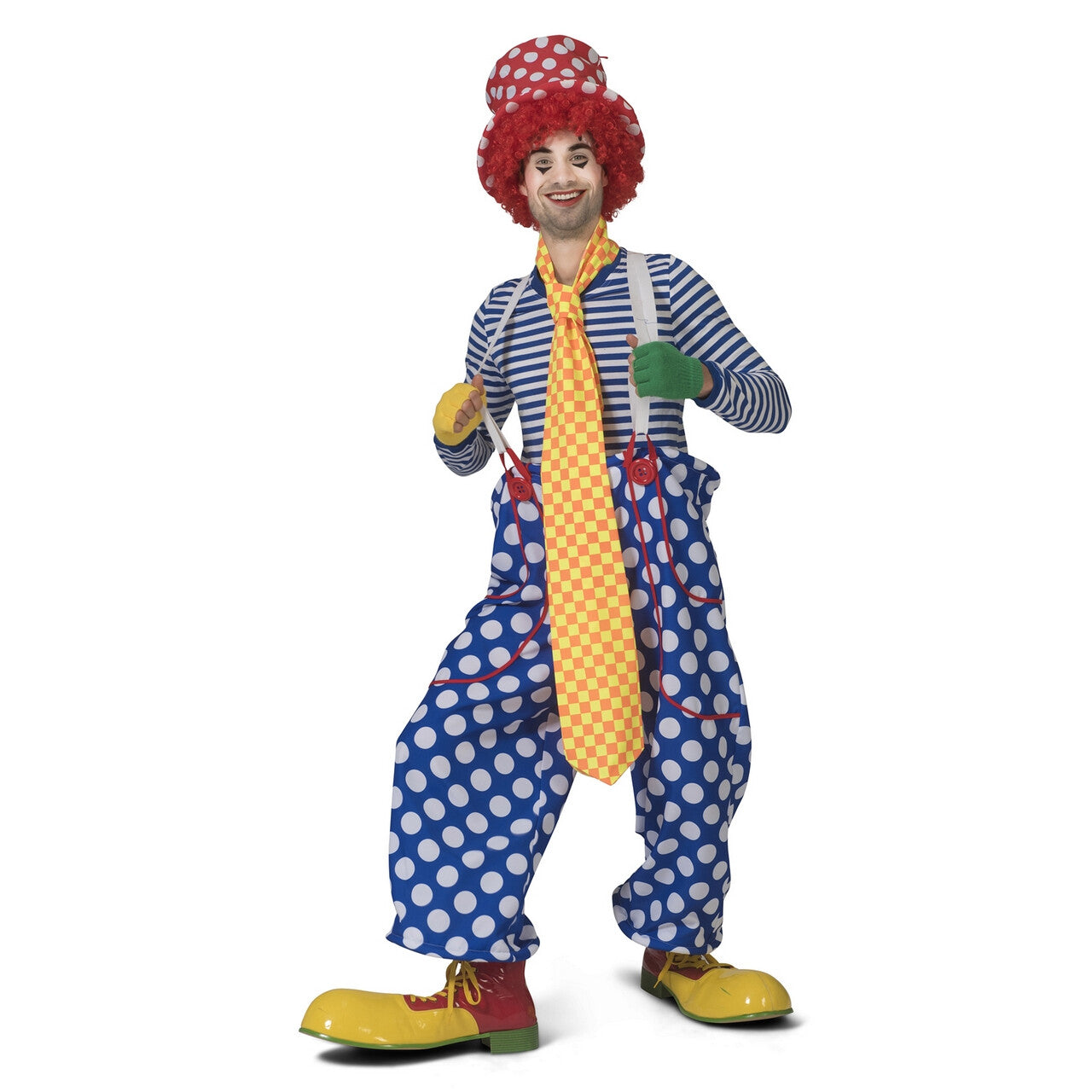 Op deze afbeelding zie je een Accessoires, van het merk Funny Fashion. Waanzinnig Lange Das Circus Clown