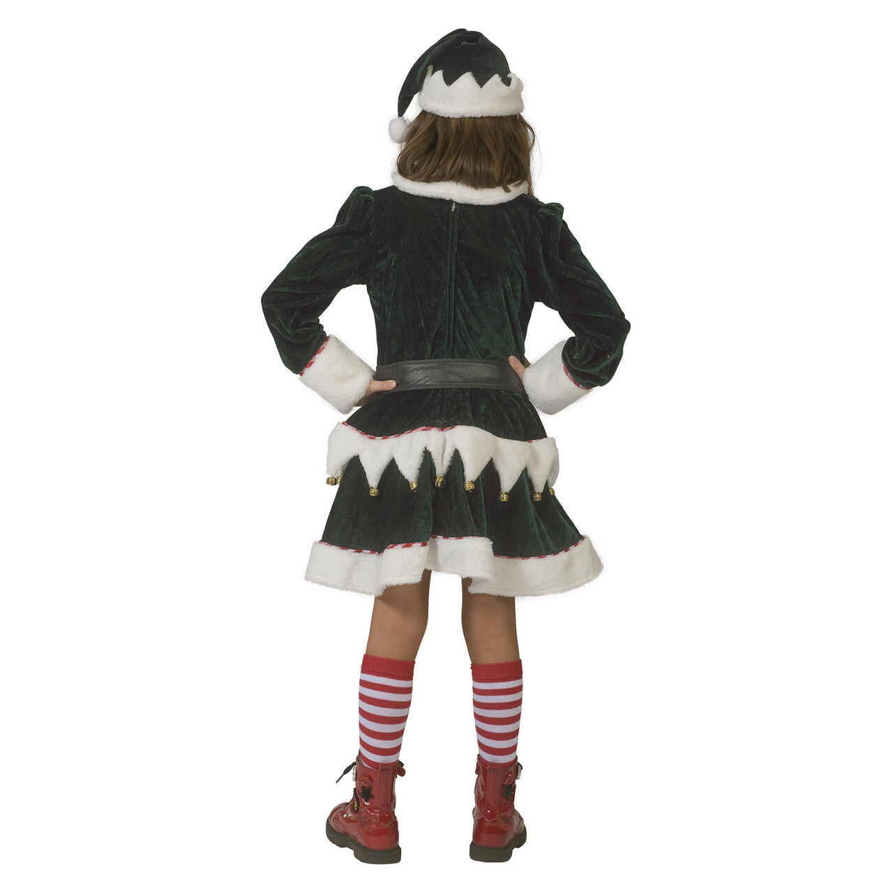 Op deze afbeelding zie je een Kostuums, van het merk Funny Fashion. Noordpool Kerstelf Hulpje Van De Kerstman Meisje Kostuum