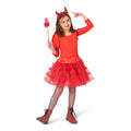 Duivelse Rode Tule Petticoat Meisje