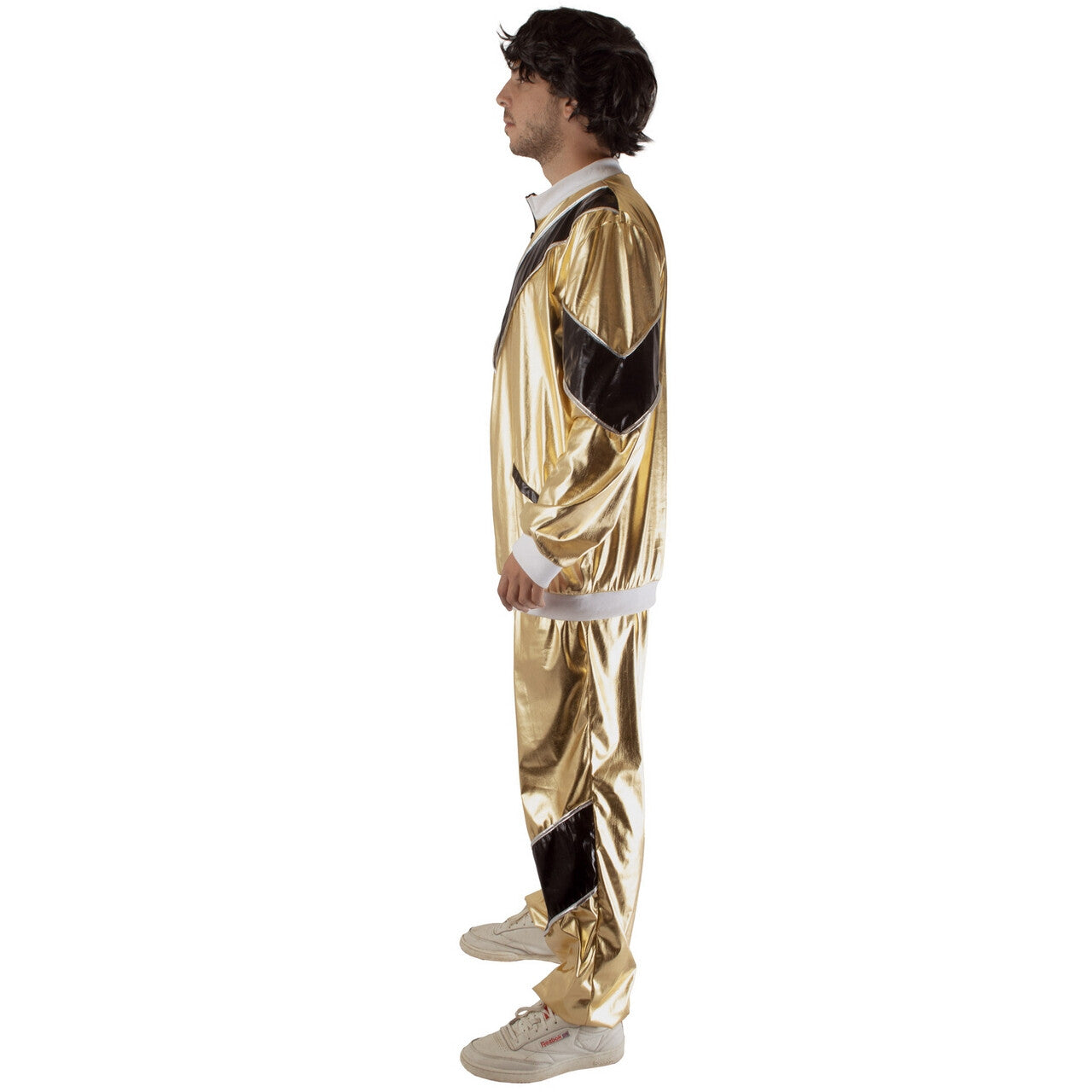 Op deze afbeelding zie je een Kostuums, van het merk Funny Fashion. Wout Fout Goud Man Kostuum