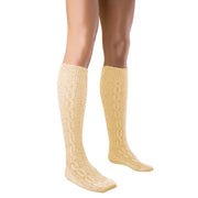 Op deze afbeelding zie je een Accessoires, van het merk Funny Fashion. Tiroler Sokken Creme Wit 40 Cm