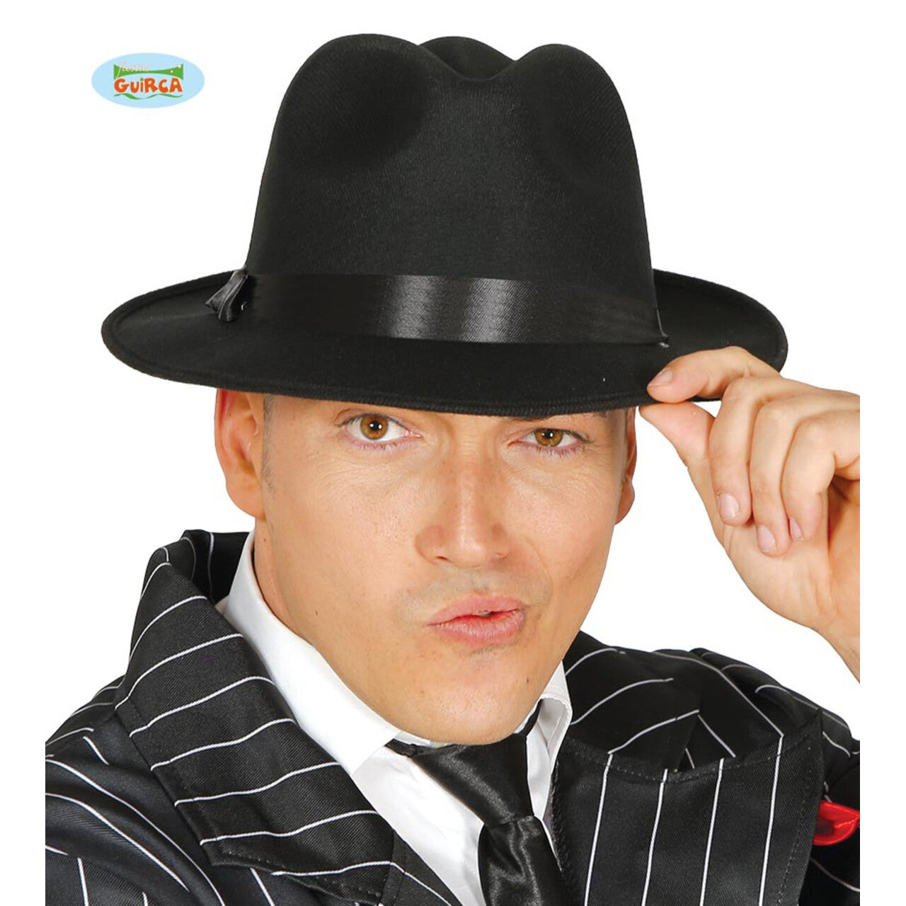 Op deze afbeelding zie je een Accessoires, van het merk Guirca. Hoed Zware Jongen Gangster