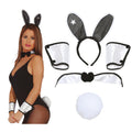 Bunnygirl Set Hoofdband Strik Mouwen En Staart