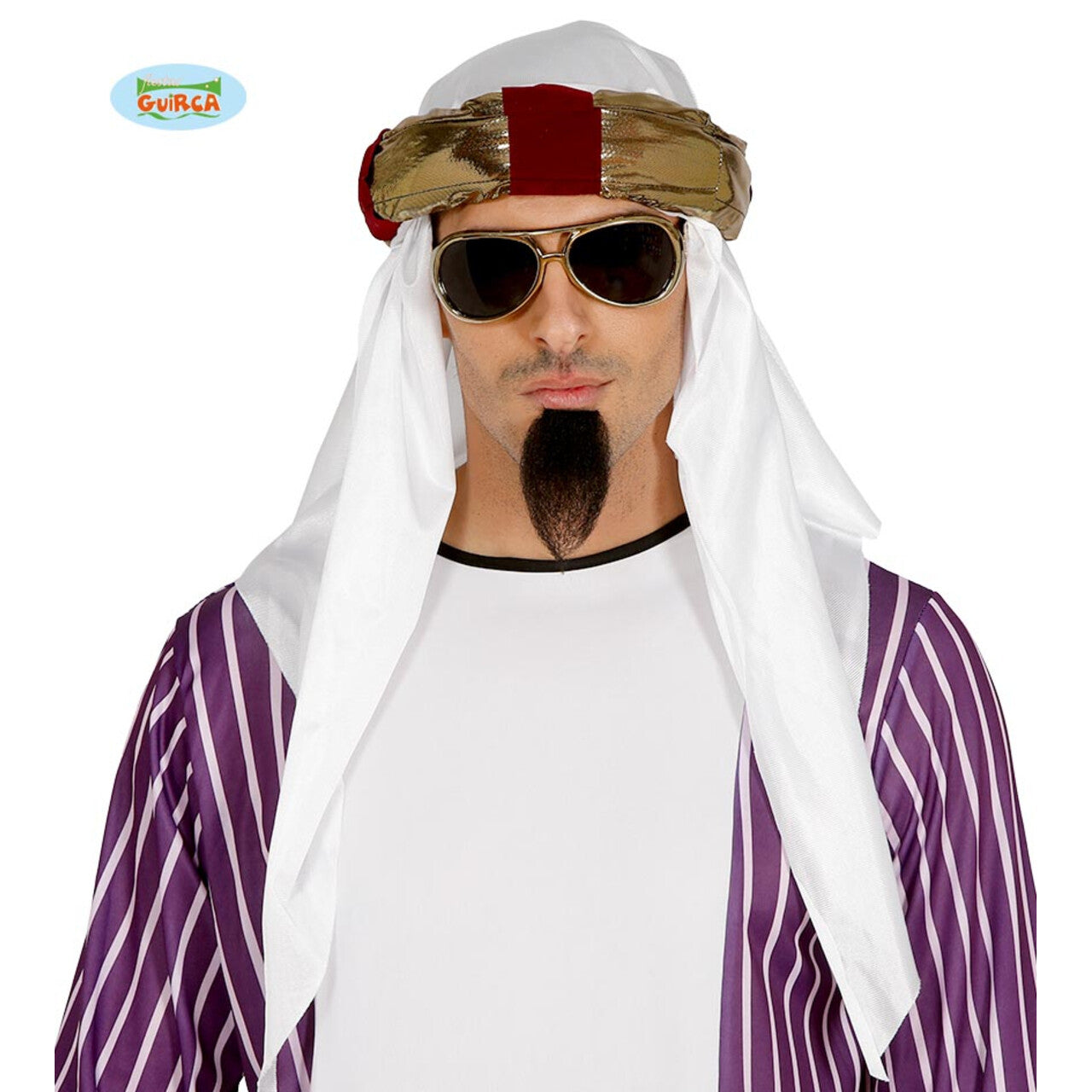 Op deze afbeelding zie je een Accessoires, van het merk Guirca. Hoofddoek Met Luxe Band Woestijn Prins
