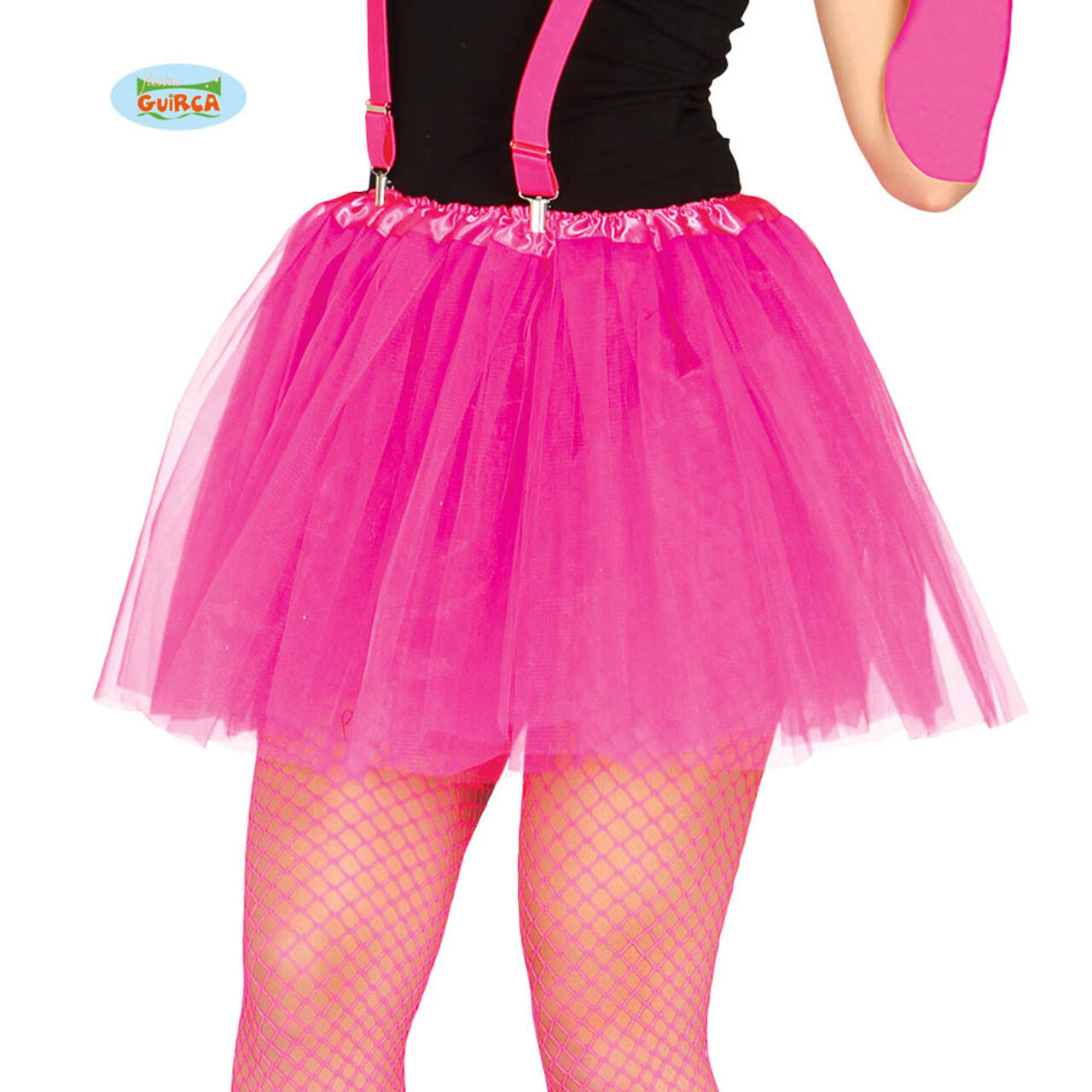 Op deze afbeelding zie je een Accessoires, van het merk Guirca. Neon Disco Dansvloer Ster Tutu Roze
