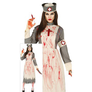 Op deze afbeelding zie je een Kostuums, van het merk Guirca. Florence Frightnightingale Vrouw Kostuum