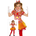 Circus Van De Lach Clown Meisje Kostuum
