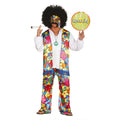 Kleurrijk Hair Hippie Man Kostuum
