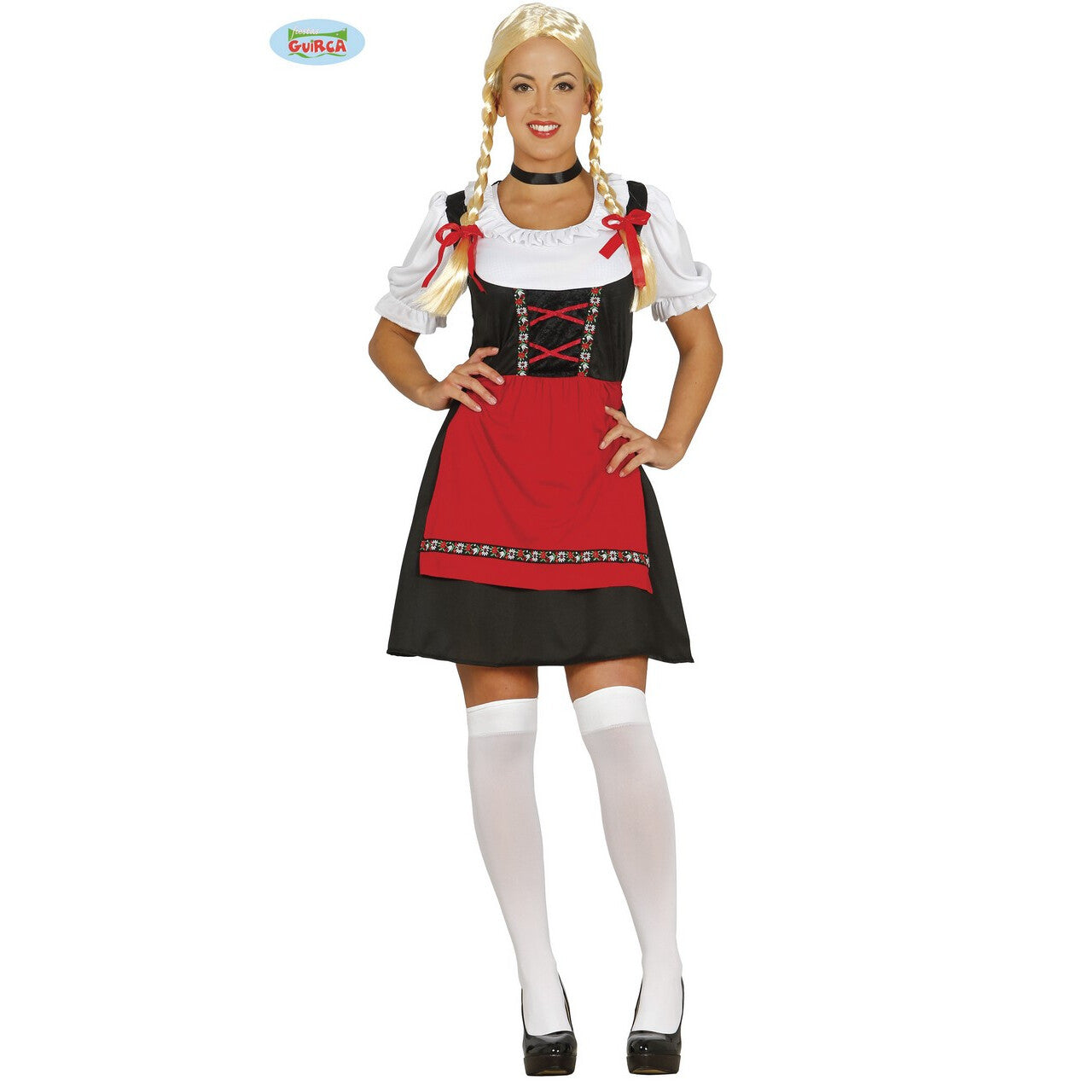 Op deze afbeelding zie je een Kostuums, van het merk Guirca. Dartele Dirndl Tirol Vrouw Kostuum