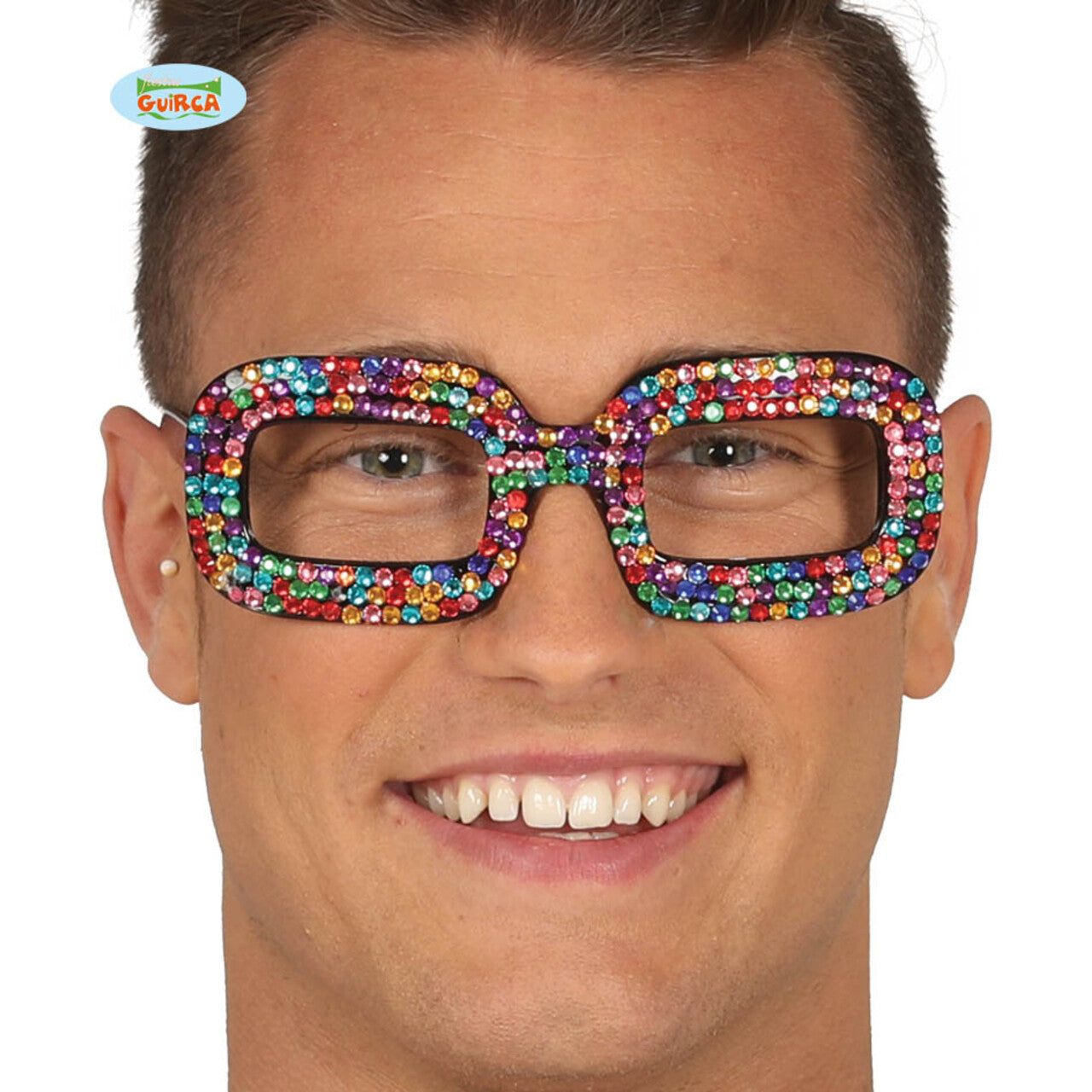 Op deze afbeelding zie je een Accessoires, van het merk Guirca. Multicolor Bril Popster