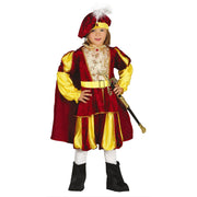 Op deze afbeelding zie je een Kostuums, van het merk Guirca. De Allerrijkste Rode Prins Jongen Kostuum