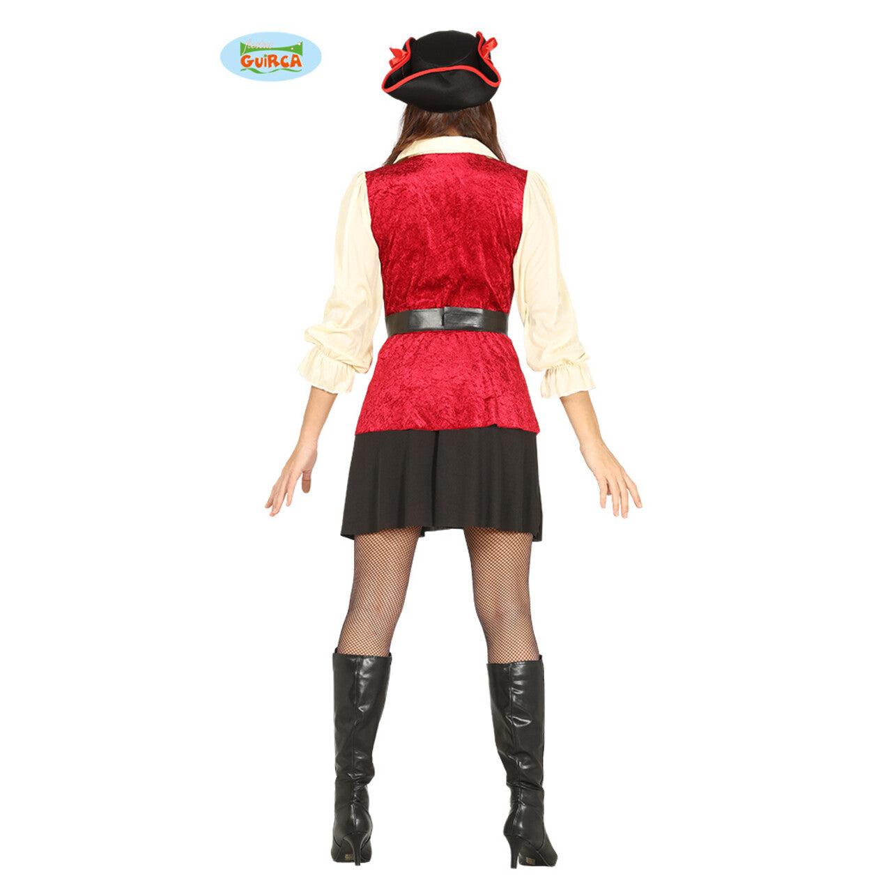 Op deze afbeelding zie je een Kostuums, van het merk Guirca. Doodshoofd Pirate Vrouw Kostuum