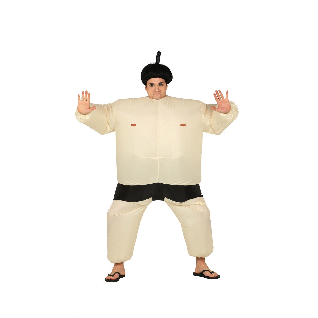 Op deze afbeelding zie je een Kostuums, van het merk Guirca. Opblaasbare Japanse Sumo Worstelaar Sato Man Kostuum