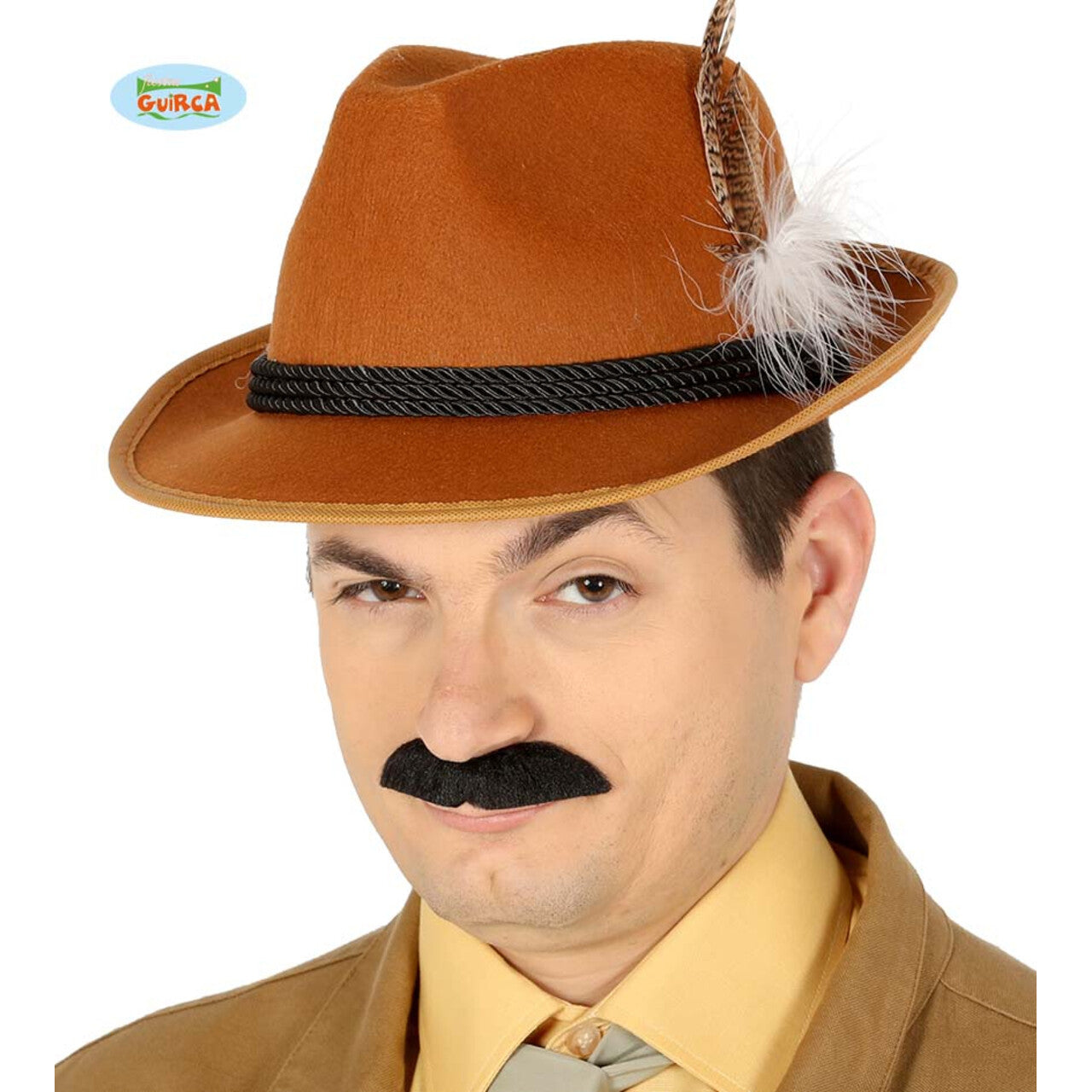 Op deze afbeelding zie je een Accessoires, van het merk Guirca. Bruine Jagershoed Alpen