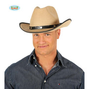 Op deze afbeelding zie je een Accessoires, van het merk Guirca. Beige Cowboy Hoed Jesse