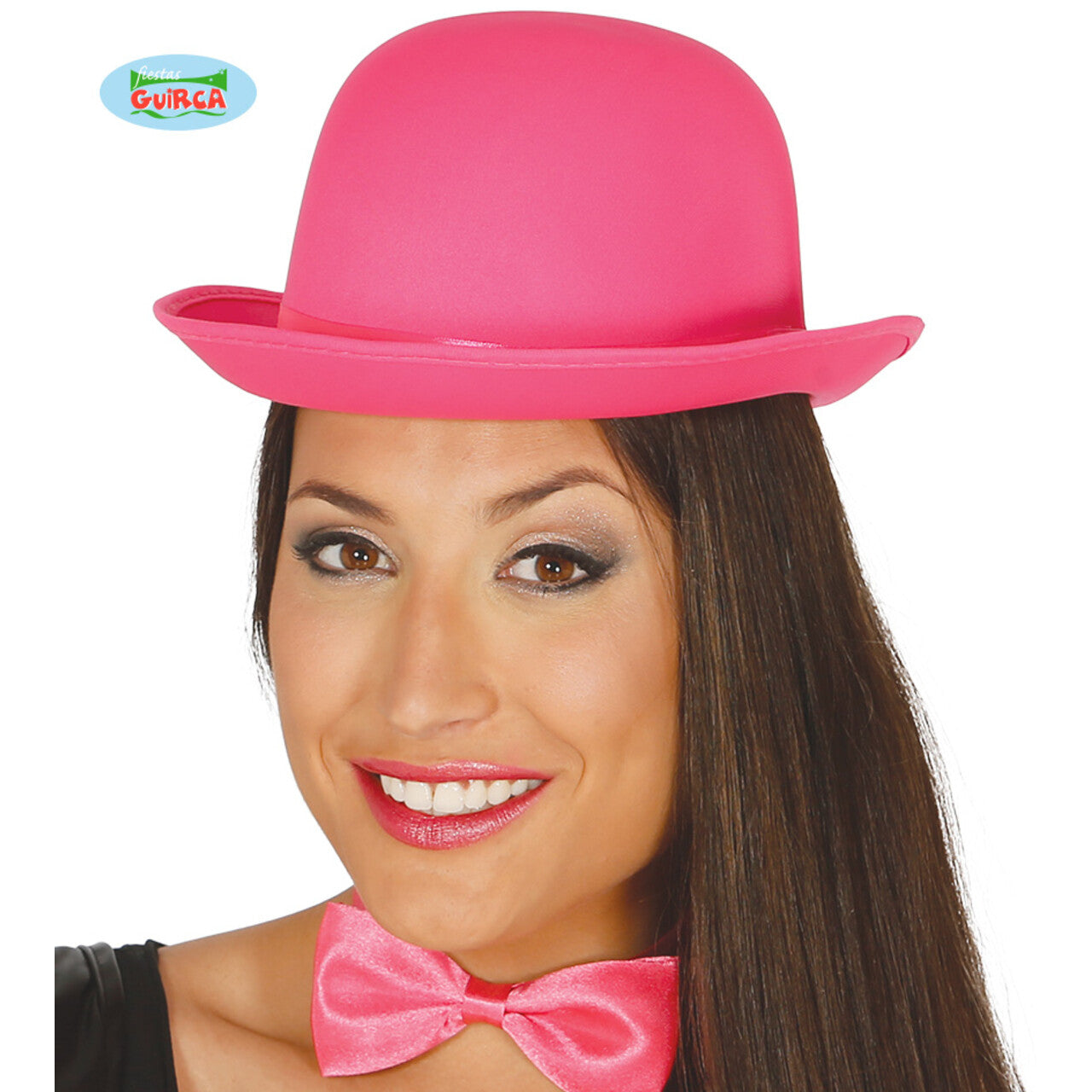 Op deze afbeelding zie je een Accessoires, van het merk Guirca. Bolhoed Theater Clown Roze
