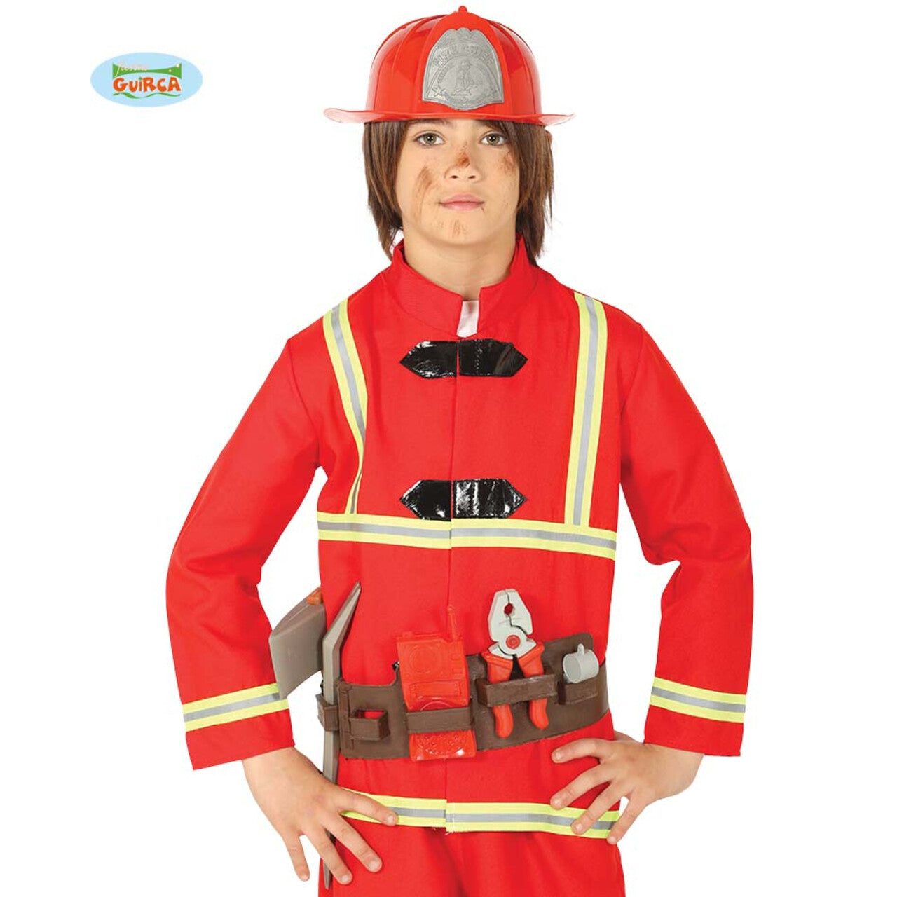 Op deze afbeelding zie je een Accessoires, van het merk Guirca. Brandweer Complete Set 8 Delig