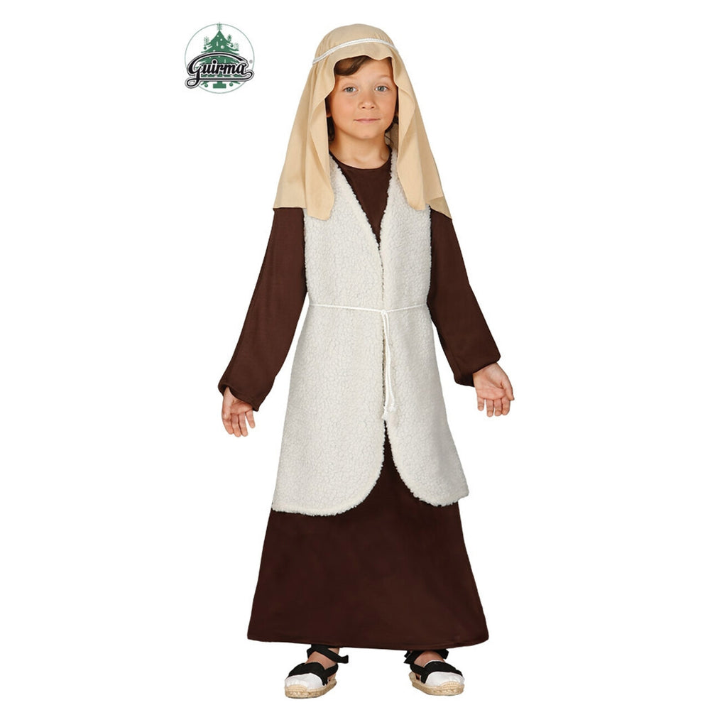 Op deze afbeelding zie je een Kostuums, van het merk Guirma. Kerststal Schapenhoeder Jongen Kostuum