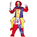 Op De Schouders Van Een Clown Man Kostuum