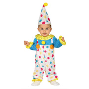 Op deze afbeelding zie je een Kostuums, van het merk Guirca. Vrolijke Stippel Clown Kind Kostuum