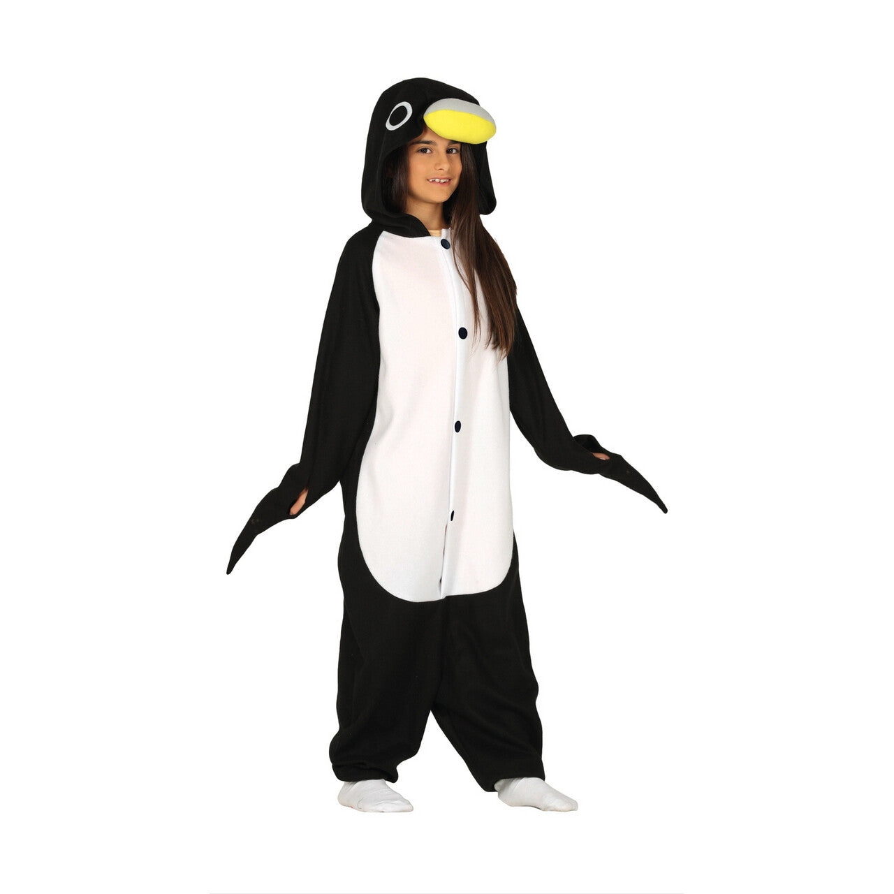 Op deze afbeelding zie je een Kostuums, van het merk Guirca. Vrolijke Voetjes Waggel Pinguin Zuidpool Kind Kostuum