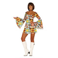 Belachelijk Drukke Jaren 70 Jurk Vrouw