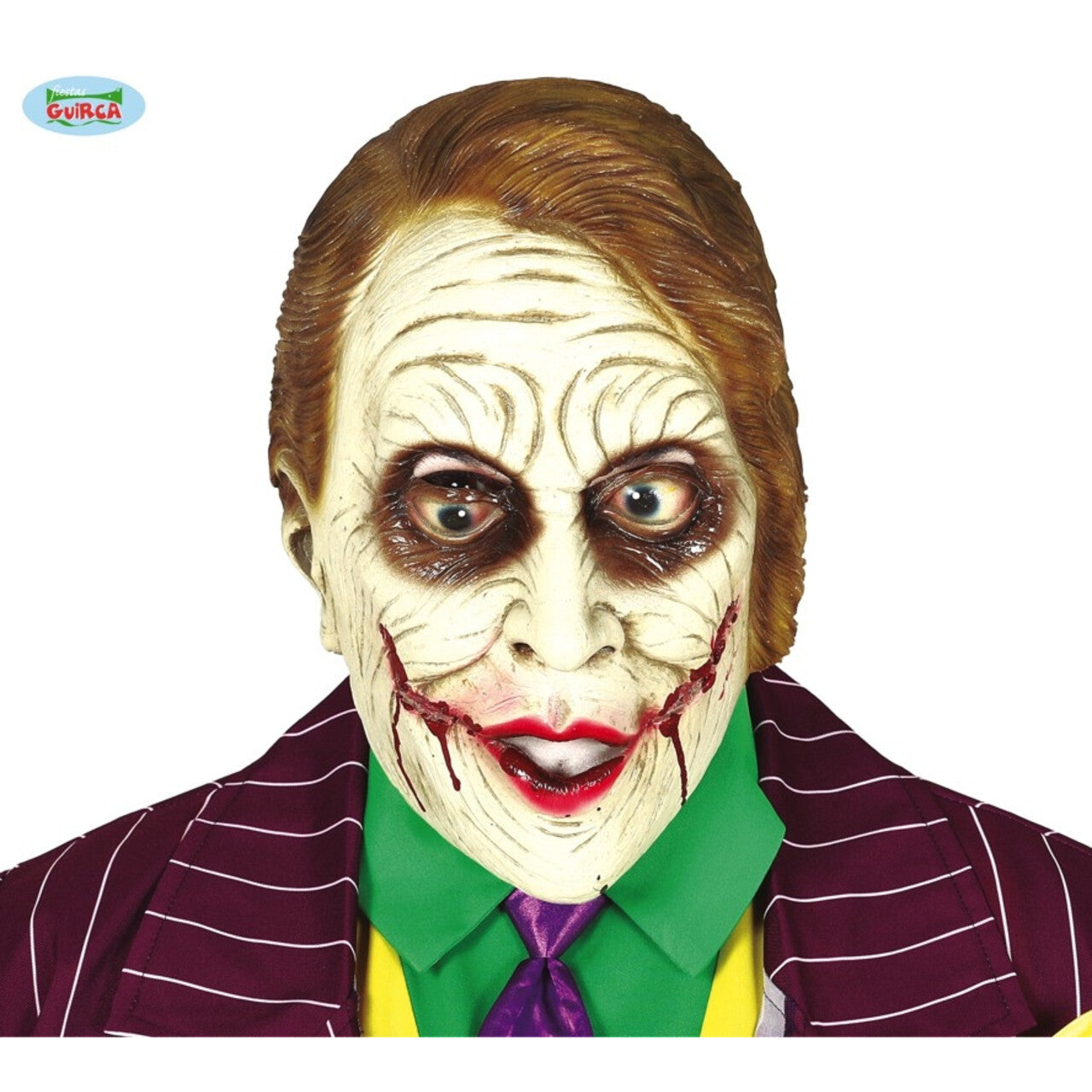 Op deze afbeelding zie je een Accessoires, van het merk Guirca. Latex Masker The Joker