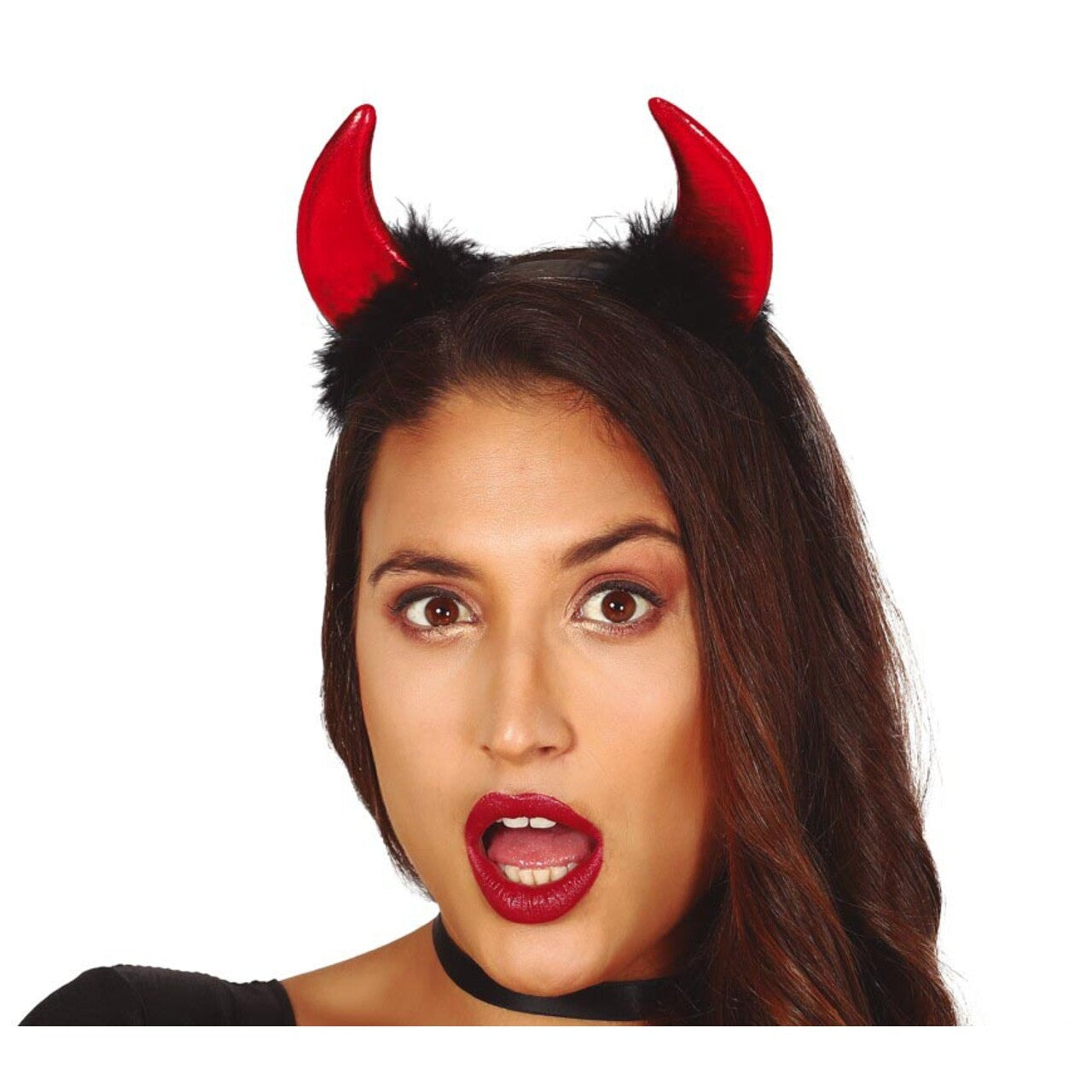 Op deze afbeelding zie je een Accessoires, van het merk Guirca. Hoofdband Rode Hellehorens Duivel