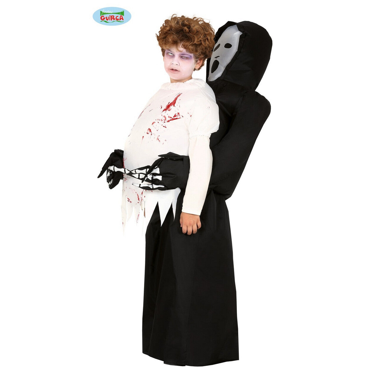 Op deze afbeelding zie je een Kostuums, van het merk Guirca. Vader Dood Maakt Weer Een Slachtoffer Kind Kostuum