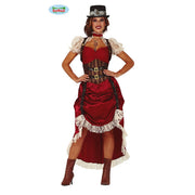 Op deze afbeelding zie je een Kostuums, van het merk Guirca. Historisch Steampunk Leeds Vrouw Kostuum