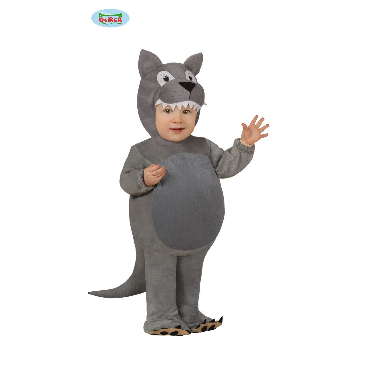 Op deze afbeelding zie je een Kostuums, van het merk Guirca. Huilende Wolf Russische Toendra Kind Kostuum