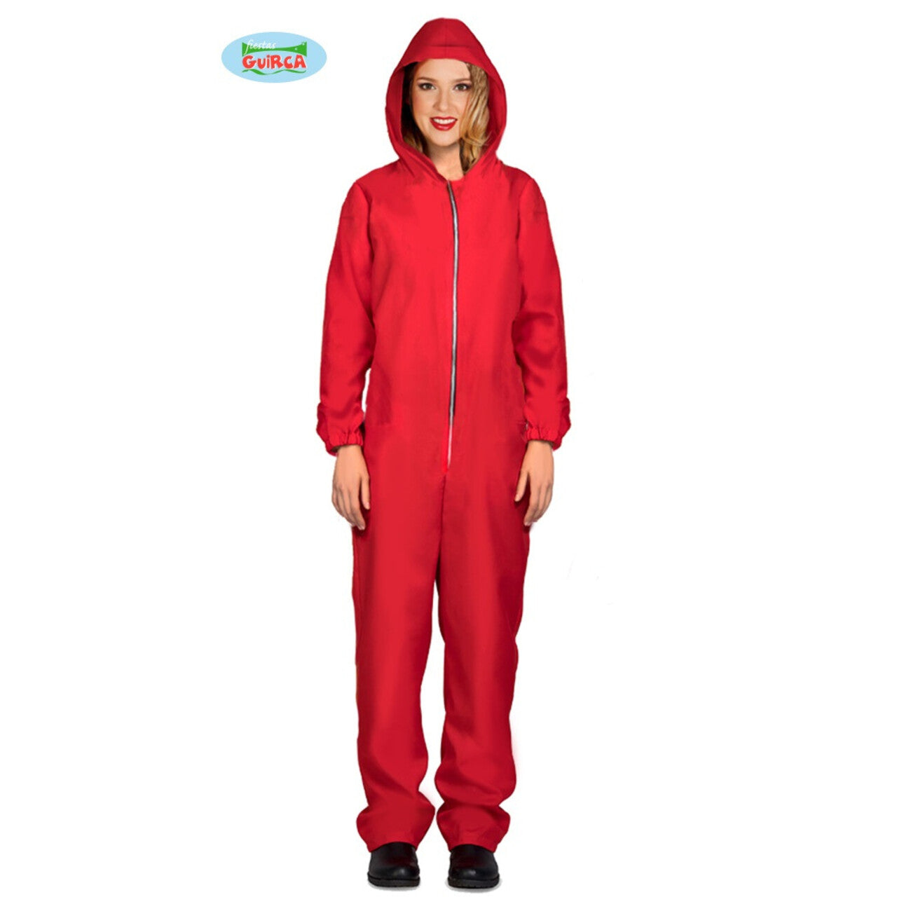 Op deze afbeelding zie je een Kostuums, van het merk Guirca. La Casa De Papel Overvaller Overall Vrouw Kostuum