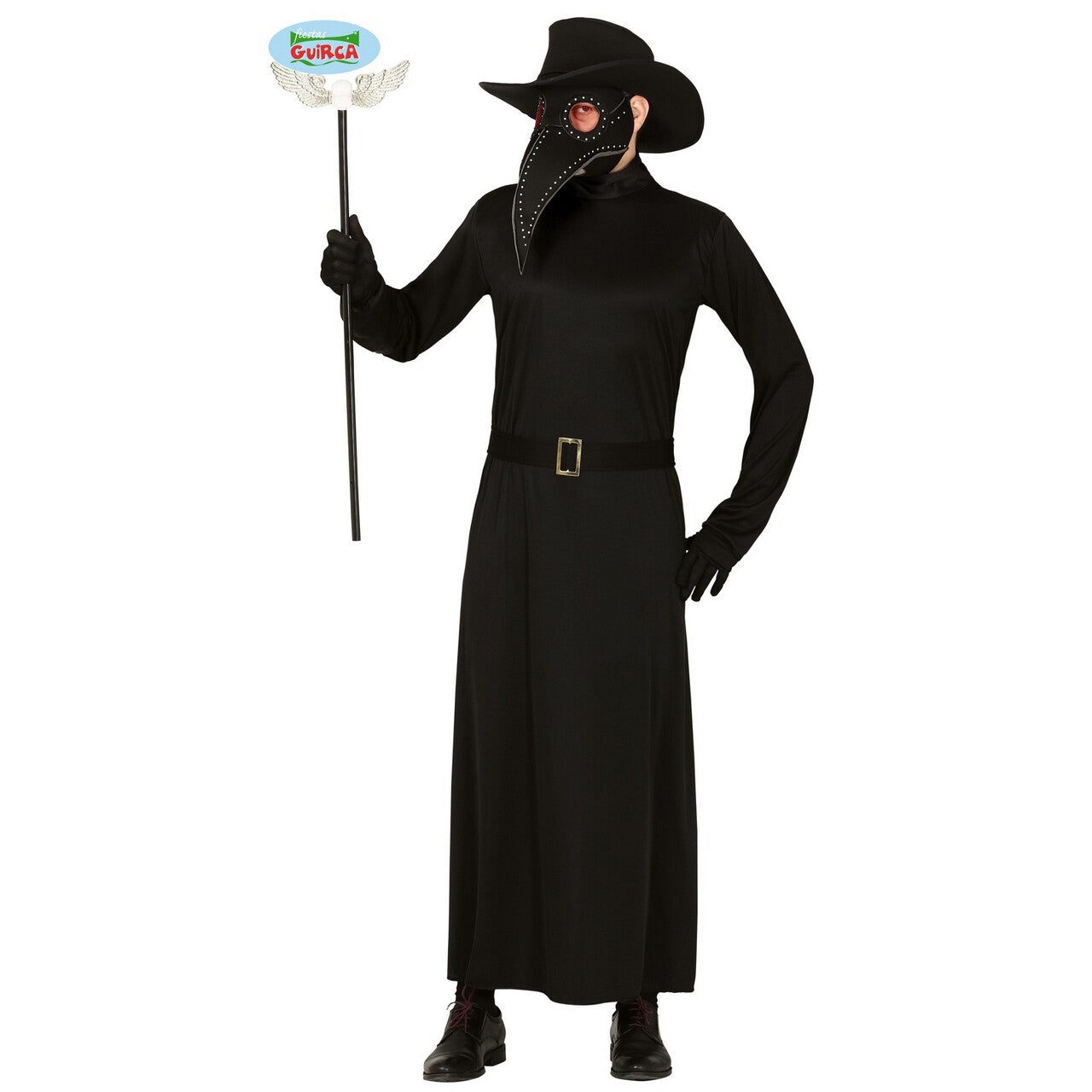 Op deze afbeelding zie je een Kostuums, van het merk Guirca. Middeleeuwse Pest Dokter Pandemie Man Kostuum