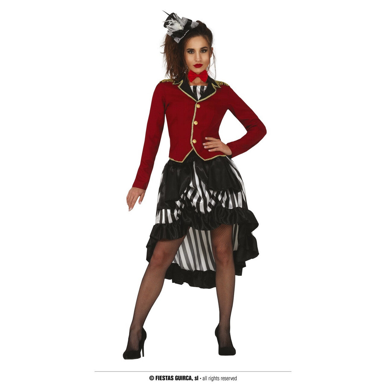 Op deze afbeelding zie je een Kostuums, van het merk Guirca. Luxe Ringmeester Circus Vrouw Kostuum