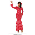 Rode Vurige Flamenco Danseres Met Stippen Vrouw Kostuum