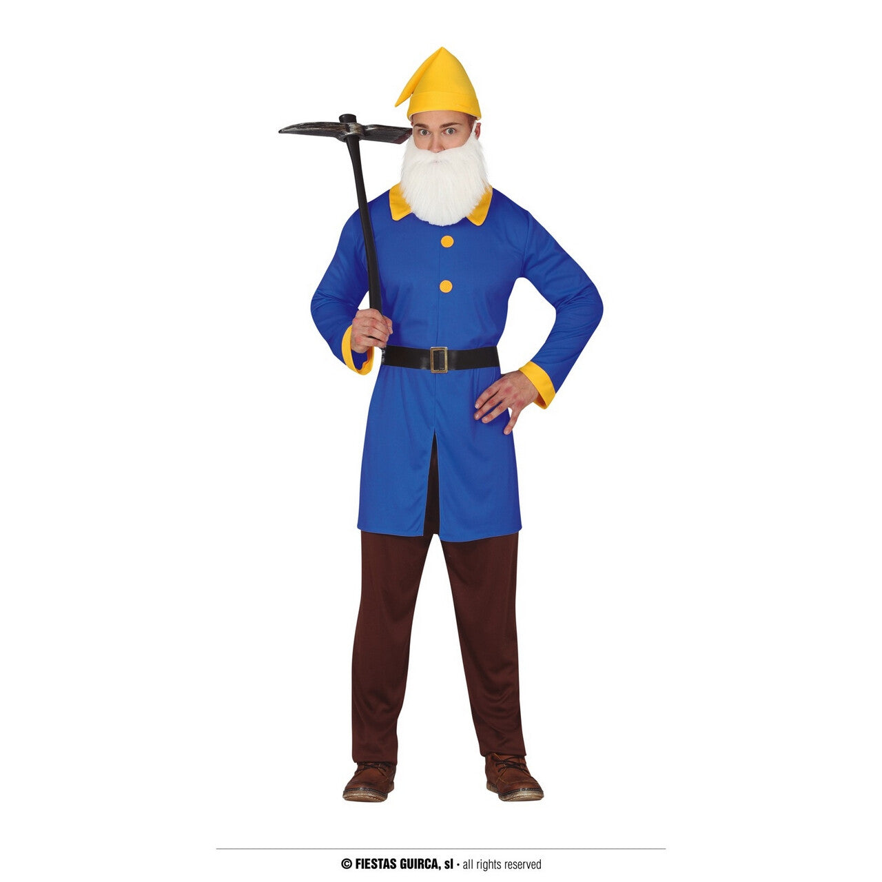 Op deze afbeelding zie je een Kostuums, van het merk Guirca. Kabouter Bouwt Een Paddestoel Huis Man Kostuum