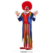 Op deze afbeelding zie je een Kostuums, van het merk Guirca. Fleurige Clown Sfeermaker Van Het Circus Man Kostuum