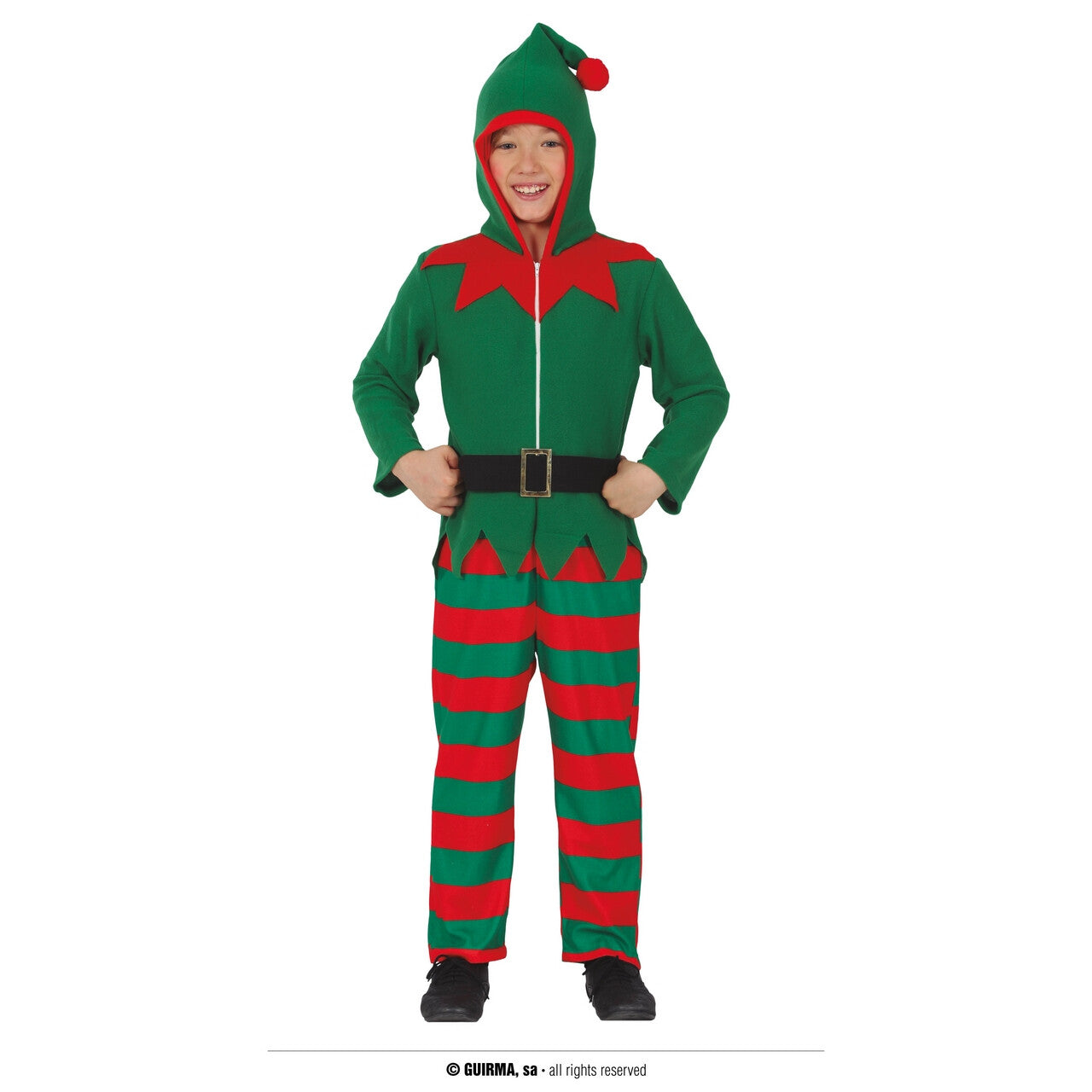 Op deze afbeelding zie je een Kostuums, van het merk Guirma. Hulp Elf Warm Op De Arrenslee Kind Kostuum