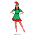 Speelse Vrolijke Kerst Elf Vrouw Kostuum