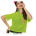 So 80s Visnet Neon Groen Shirt Vrouw