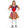 Vrolijke Gekleurde Blije Clown Meisje Kostuum