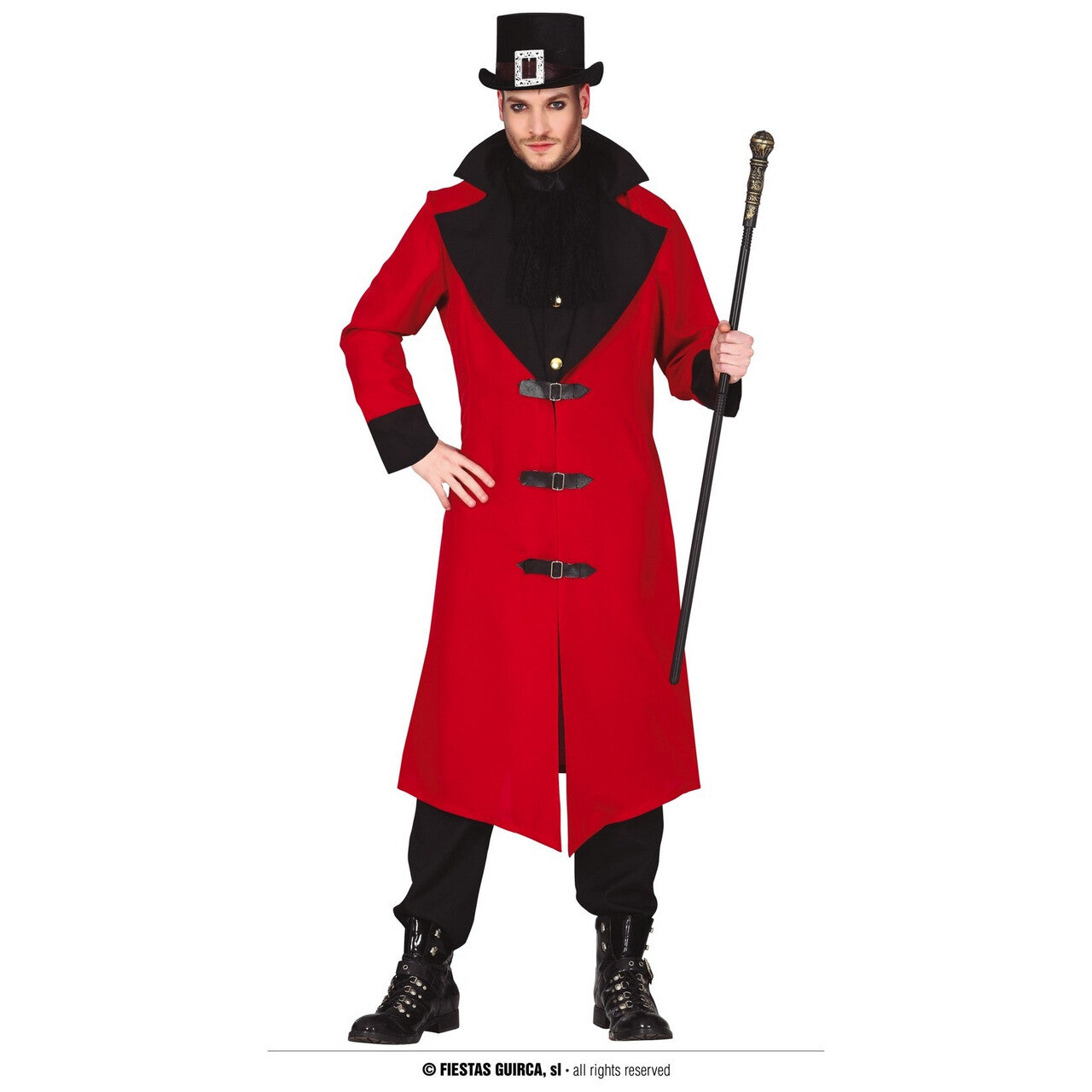 Op deze afbeelding zie je een Kostuums, van het merk Guirca. Gothic Devil Man Kostuum