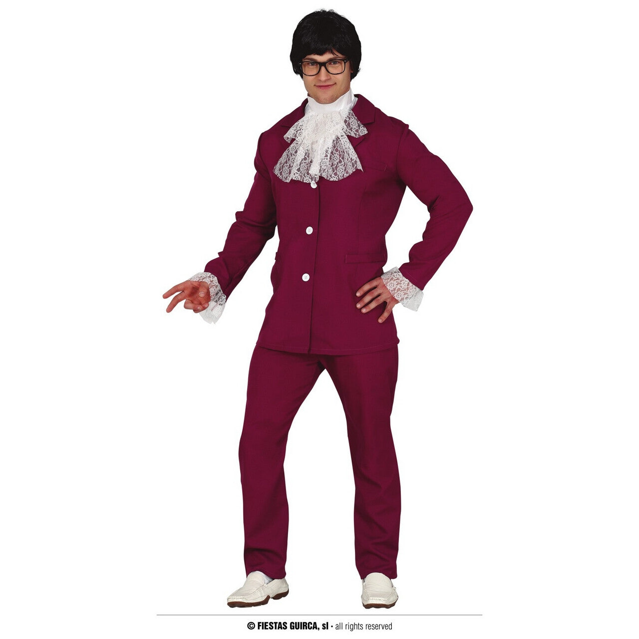 Op deze afbeelding zie je een Kostuums, van het merk Guirca. Legendarische Nerd Spion Man Kostuum