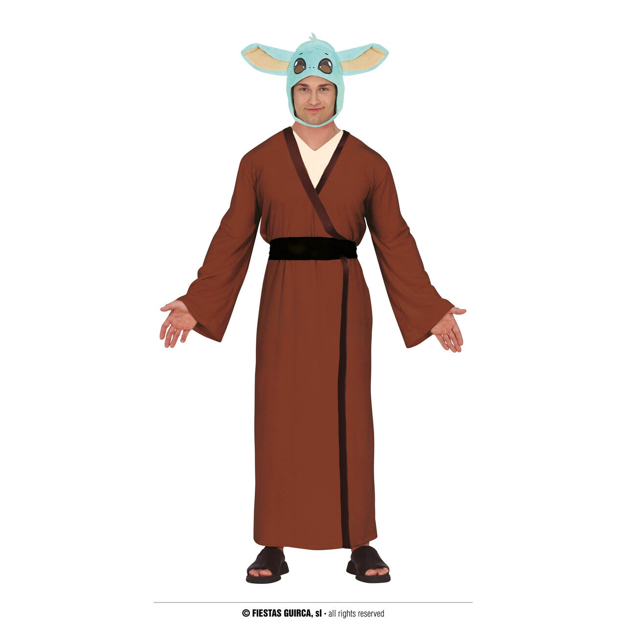 Op deze afbeelding zie je een Kostuums, van het merk Guirca. Baby Yoda Grogu Kostuum