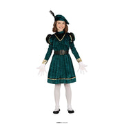 Op deze afbeelding zie je een Kostuums, van het merk Guirma. Kind Piet Groen Pieteke Meisje Kostuum
