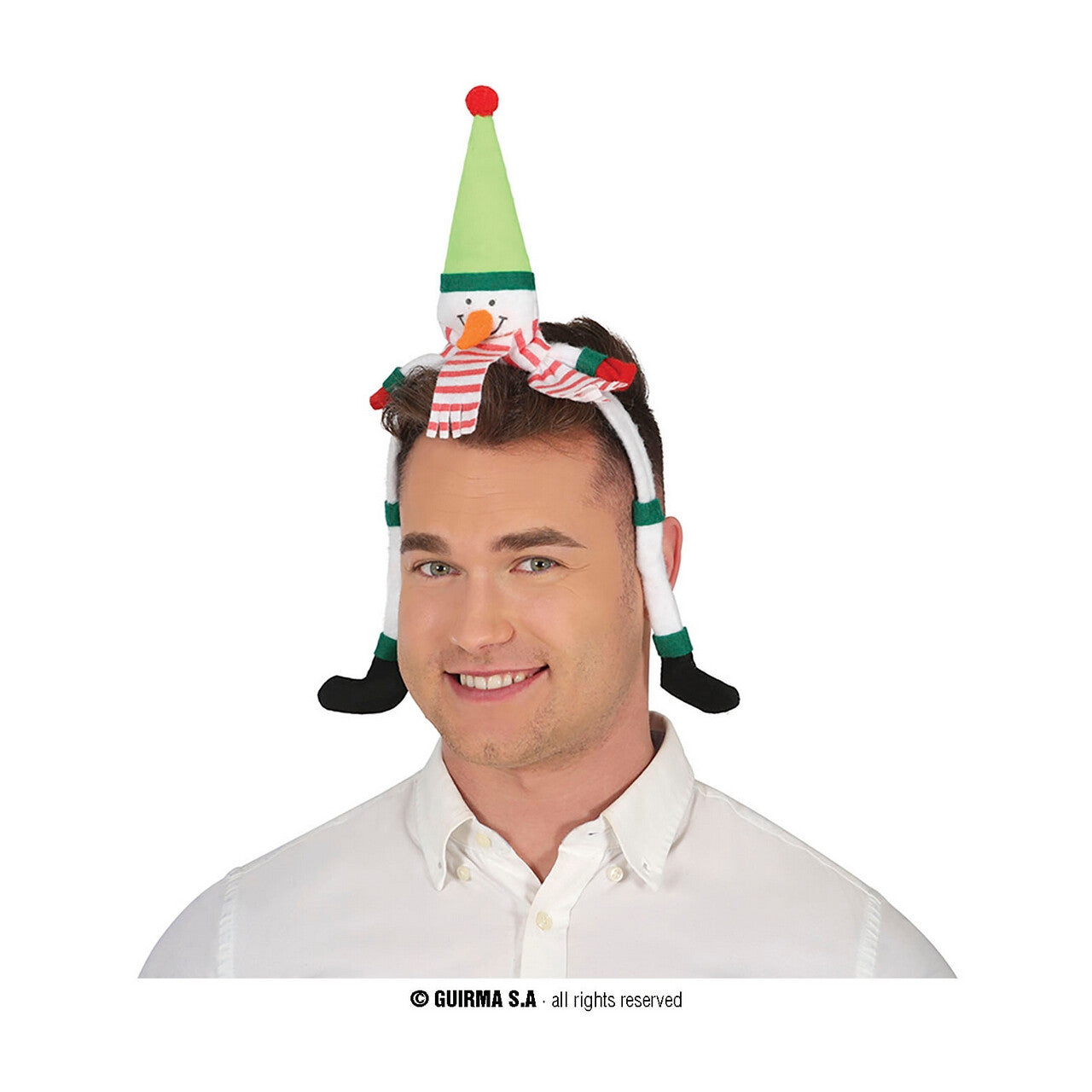 Op deze afbeelding zie je een Accessoires, van het merk Guirma. Hoofdband Frosty Sneeuwpop