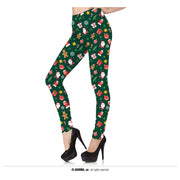 Op deze afbeelding zie je een Kostuums, van het merk Guirma. Legging Groen Met Print Vrouw