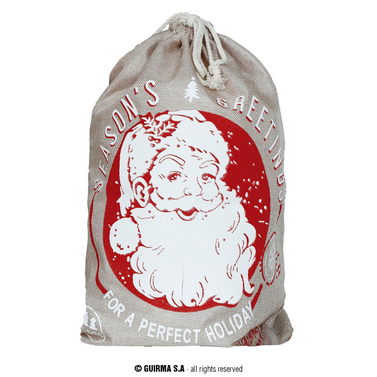 Op deze afbeelding zie je een Accessoires, van het merk Guirma. Cadeau Zak Kerstman 50x60 Centimeter