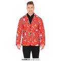Nette Grappige Kerst Jas Rood Man